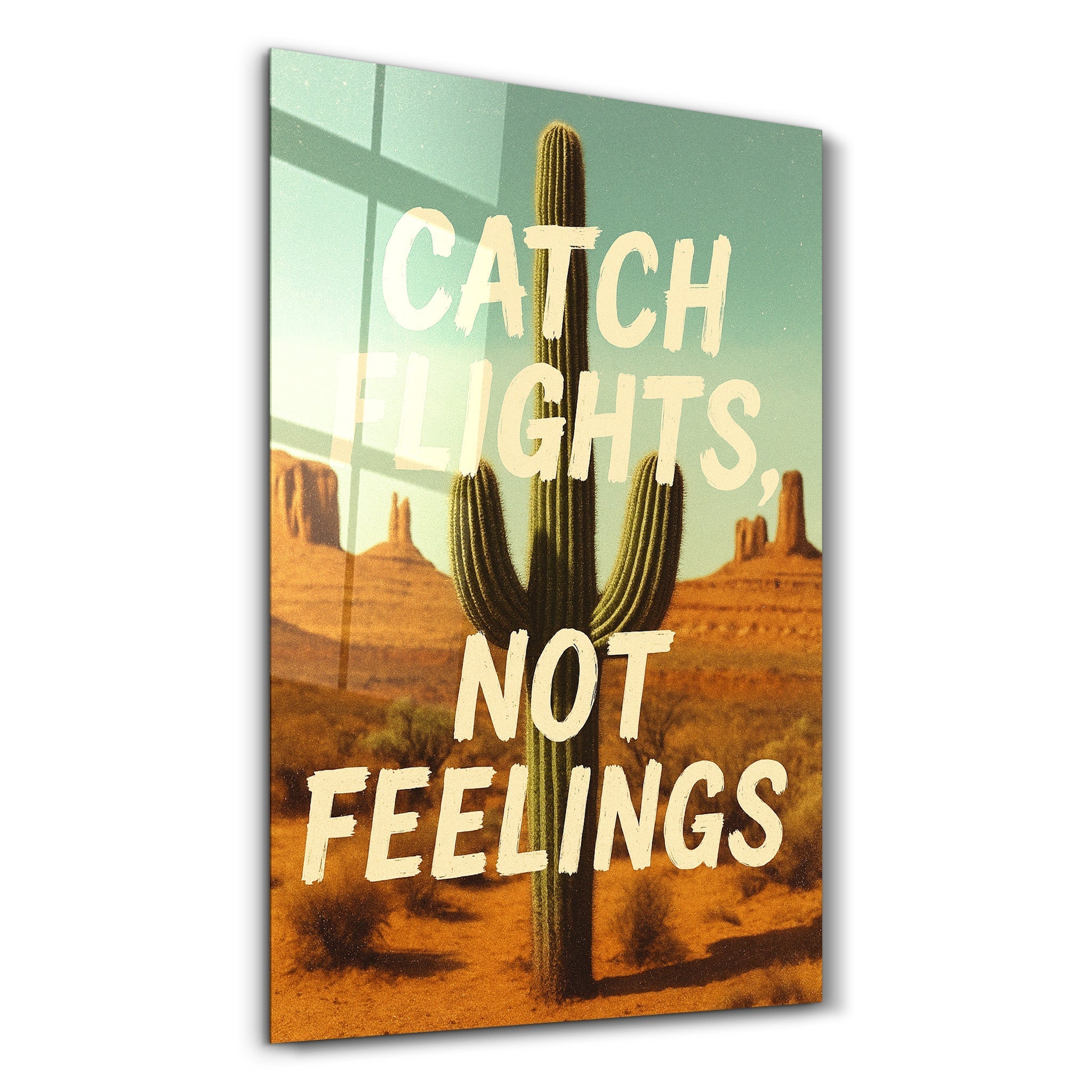 Tableau Désert & Cactus – Catch Flights Not Feelings