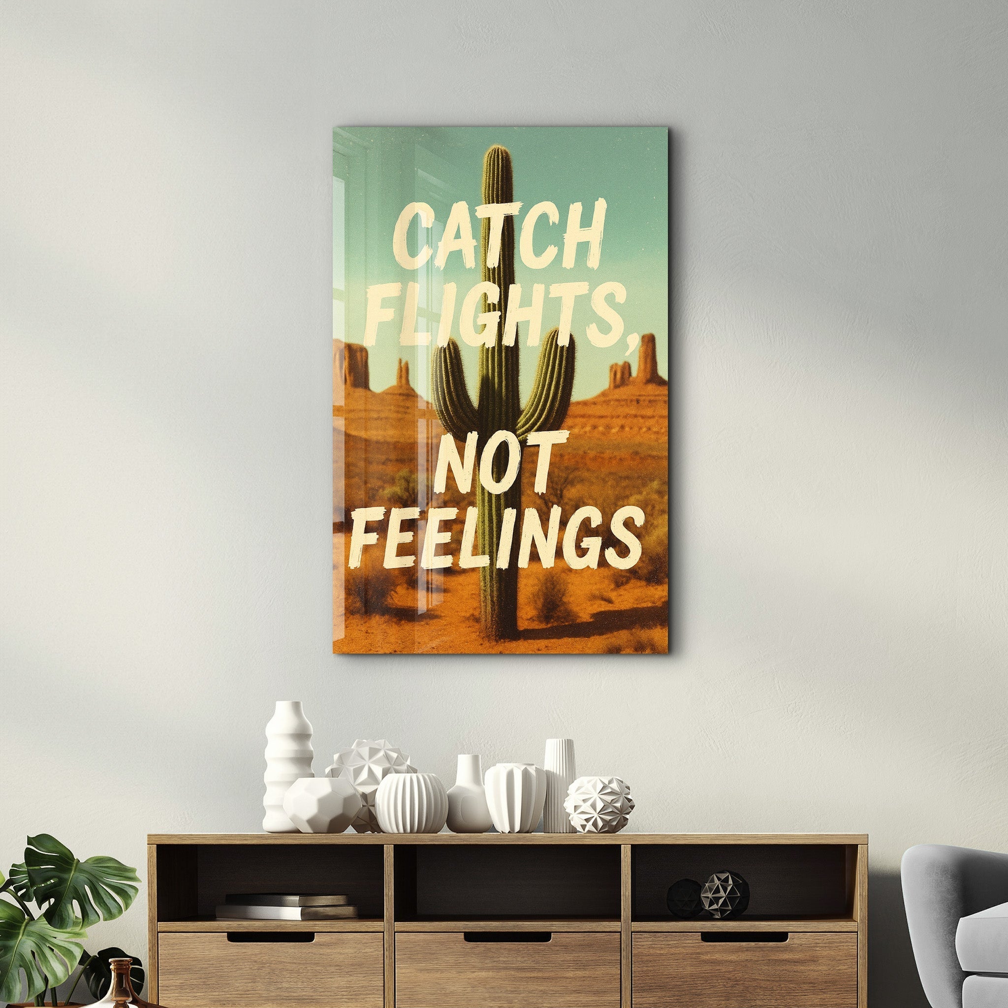 Tableau Désert & Cactus – Catch Flights Not Feelings