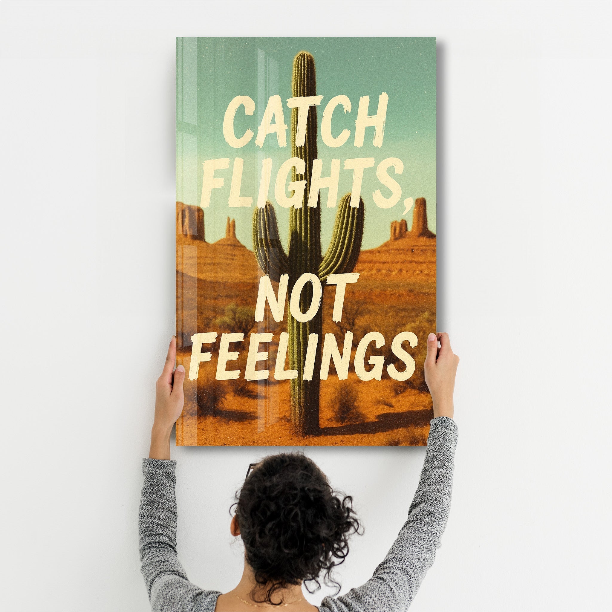 Tableau Désert & Cactus – Catch Flights Not Feelings