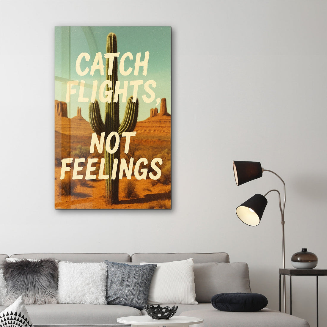 Tableau Désert & Cactus – Catch Flights Not Feelings