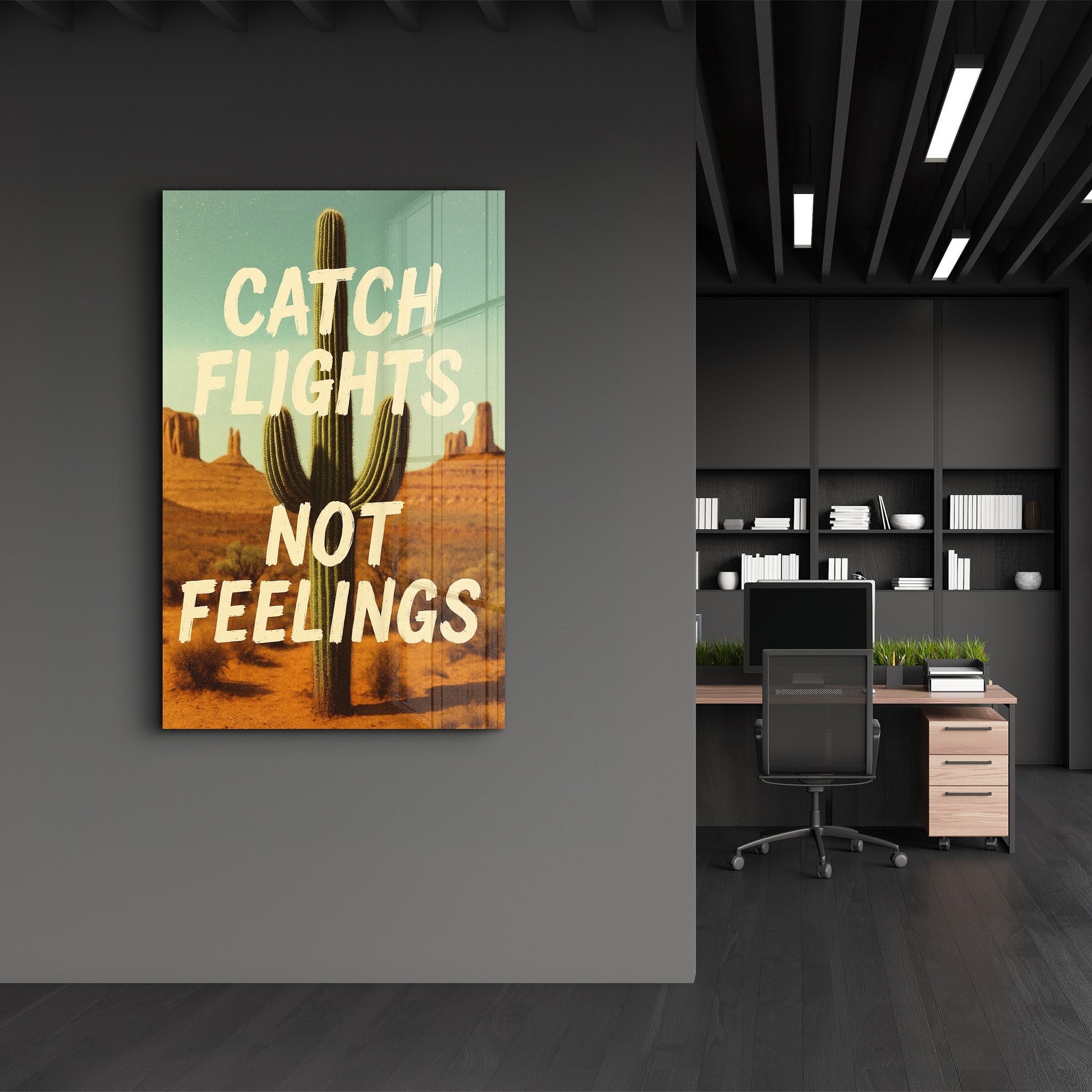 Tableau Désert & Cactus – Catch Flights Not Feelings