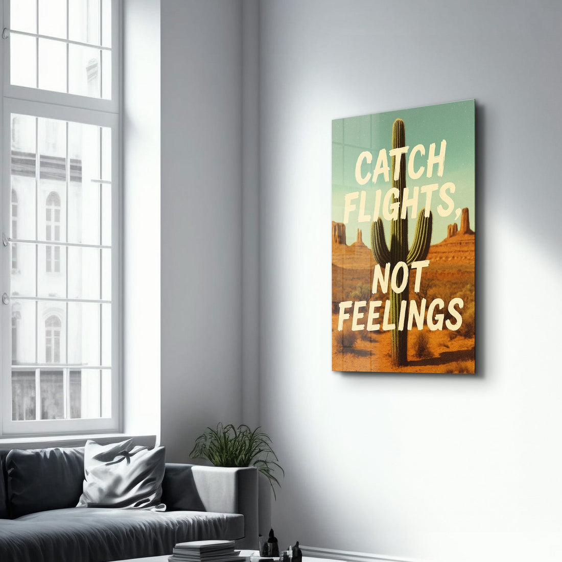 Tableau Désert & Cactus – Catch Flights Not Feelings