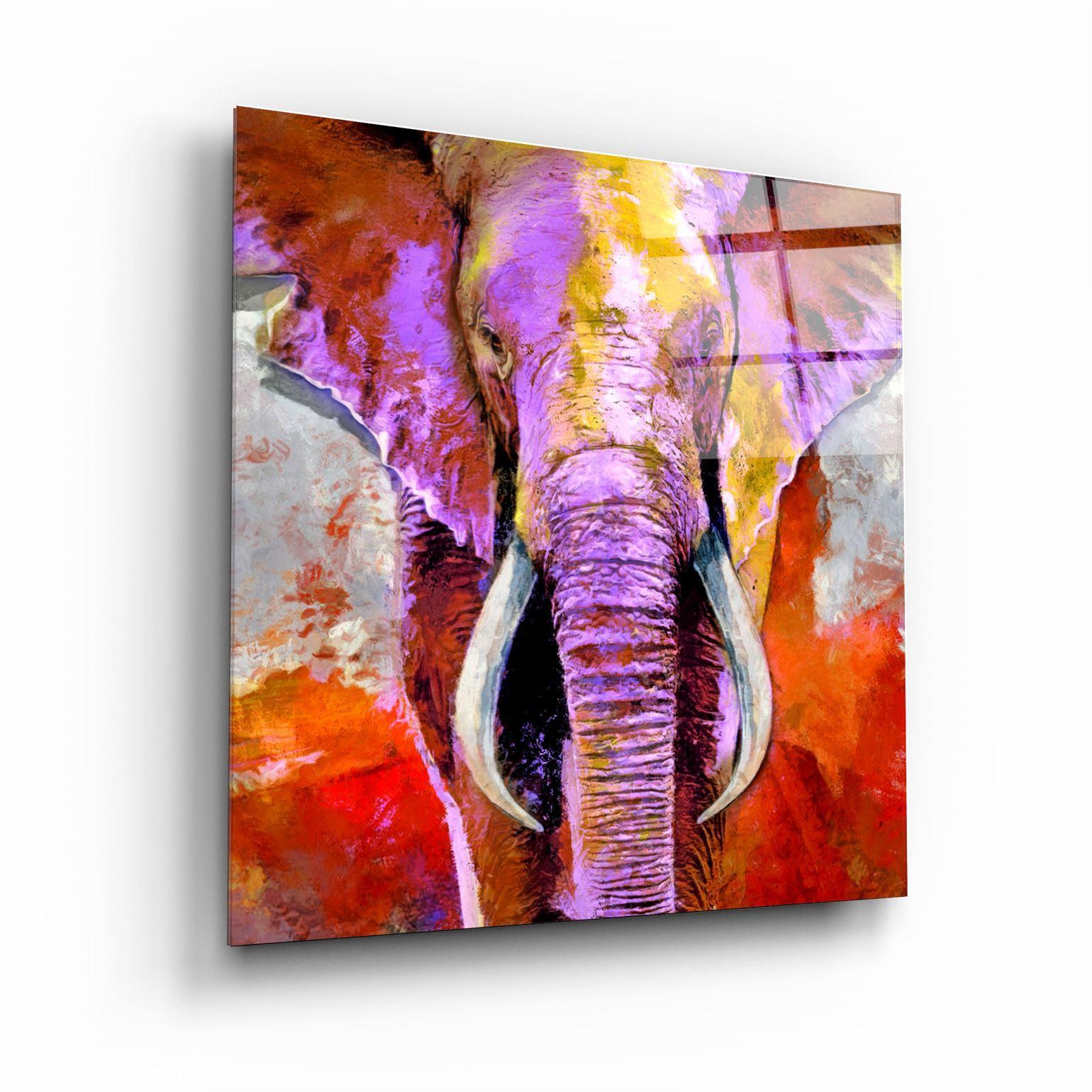 Tableau Mural "Éléphant Violet"