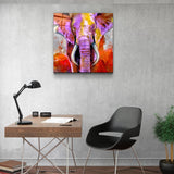 Tableau Mural "Éléphant Violet"