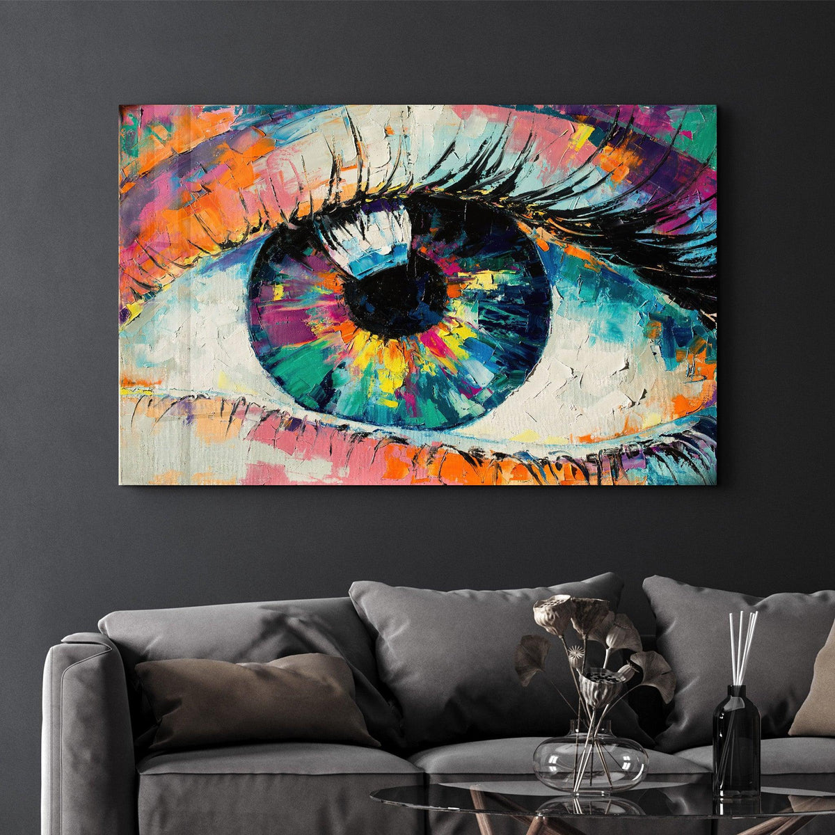 Poster décoratif "Eye of Colors – Abstract Edition"