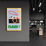 Poster décoratif rétro "FLASH!"