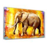 Tableau Mural "Éléphant Solaire"