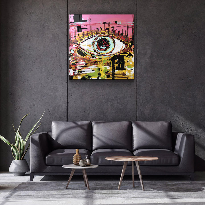 Tableau Contemporain Œil Abstrait