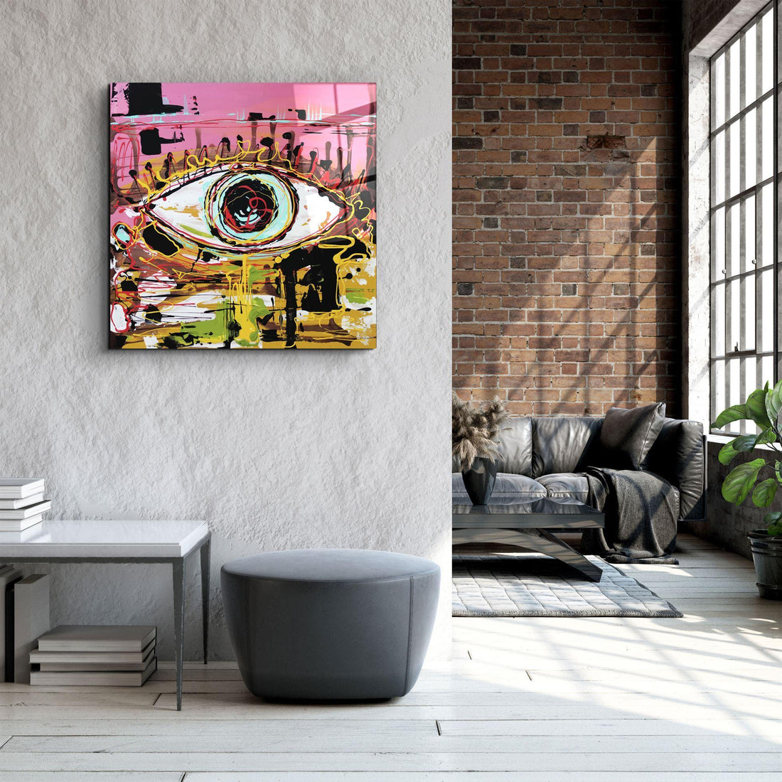 Tableau Contemporain Œil Abstrait