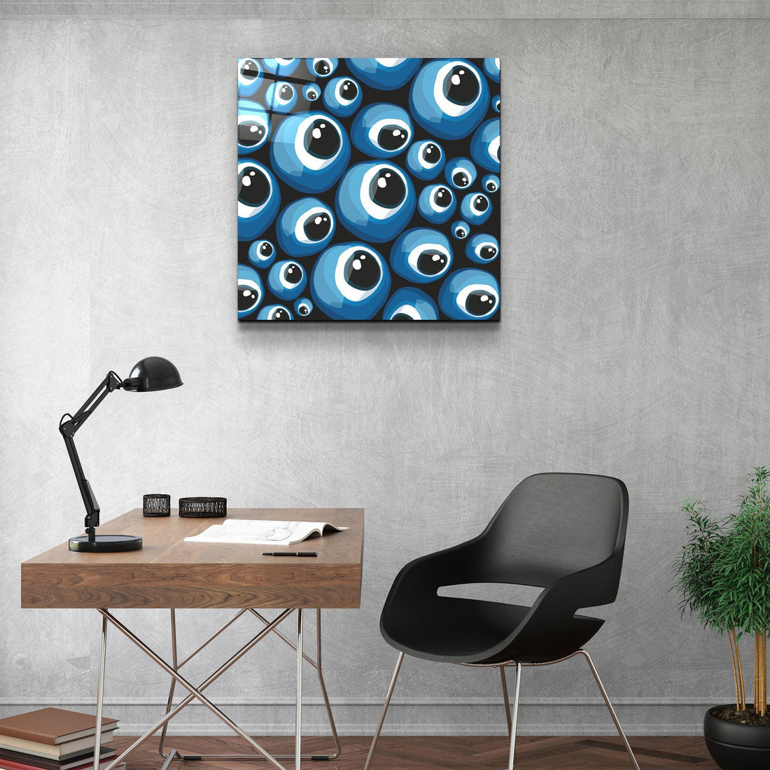 Tableau Contemporain Œil Hypnotique