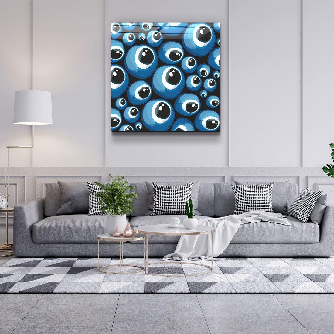 Tableau Contemporain Œil Hypnotique