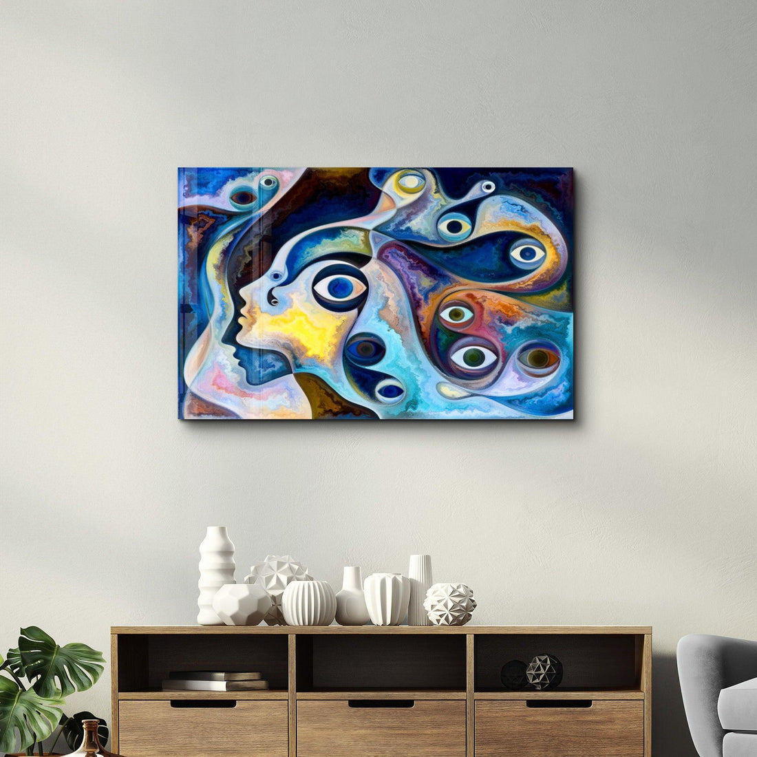 Tableau Mural Abstrait "Regards de l'Âme"