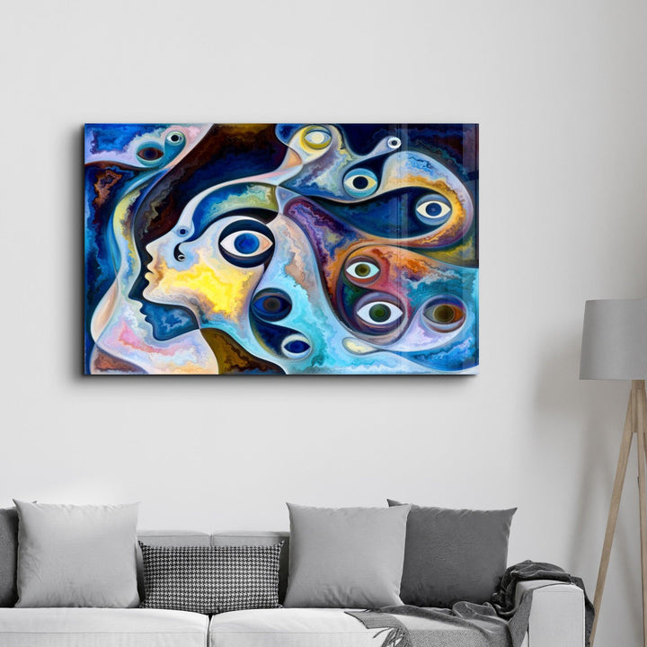 Tableau Mural Abstrait "Regards de l'Âme"