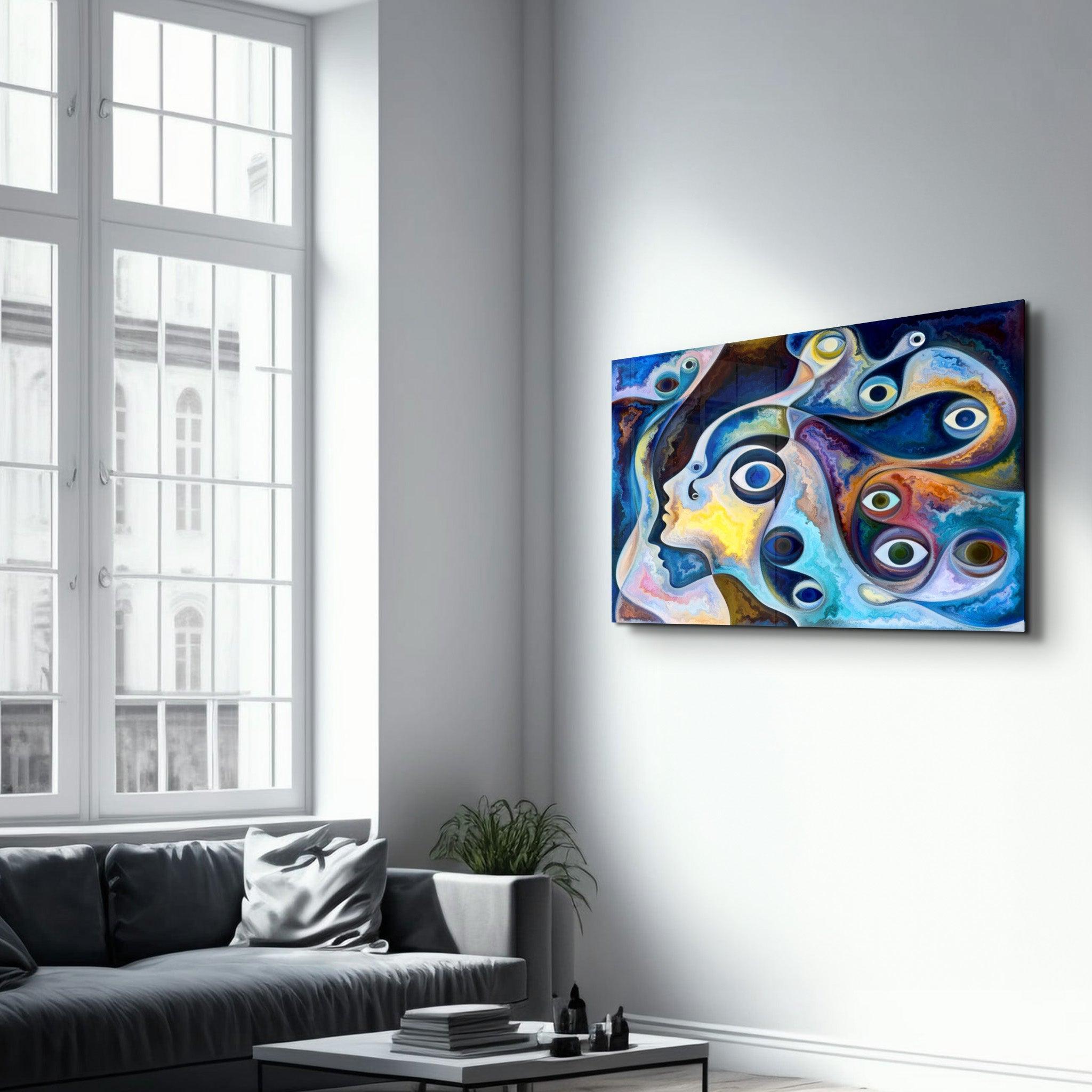 Tableau Mural Abstrait "Regards de l'Âme"