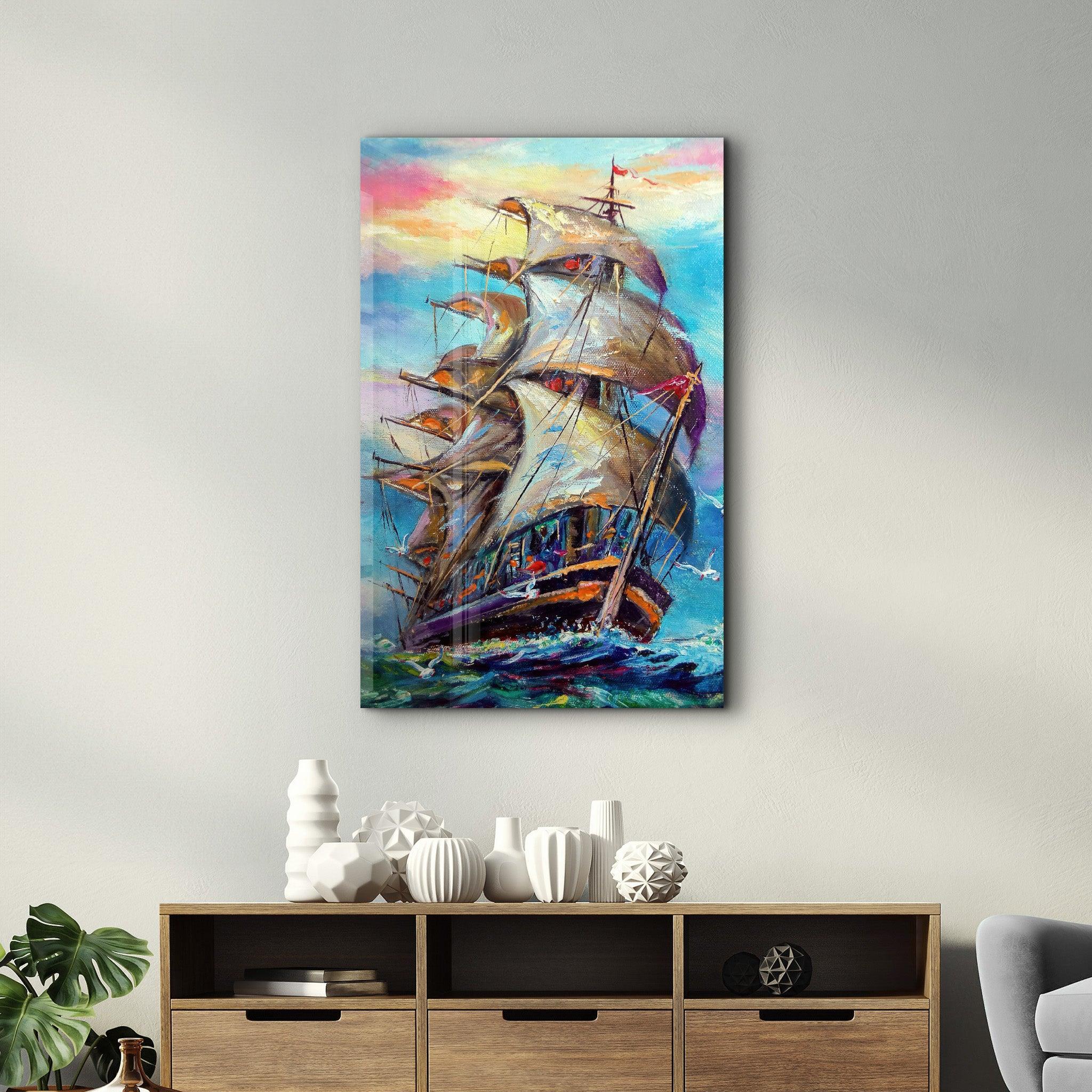 Poster décoratif "Sailing Adventure – Abstract Edition"