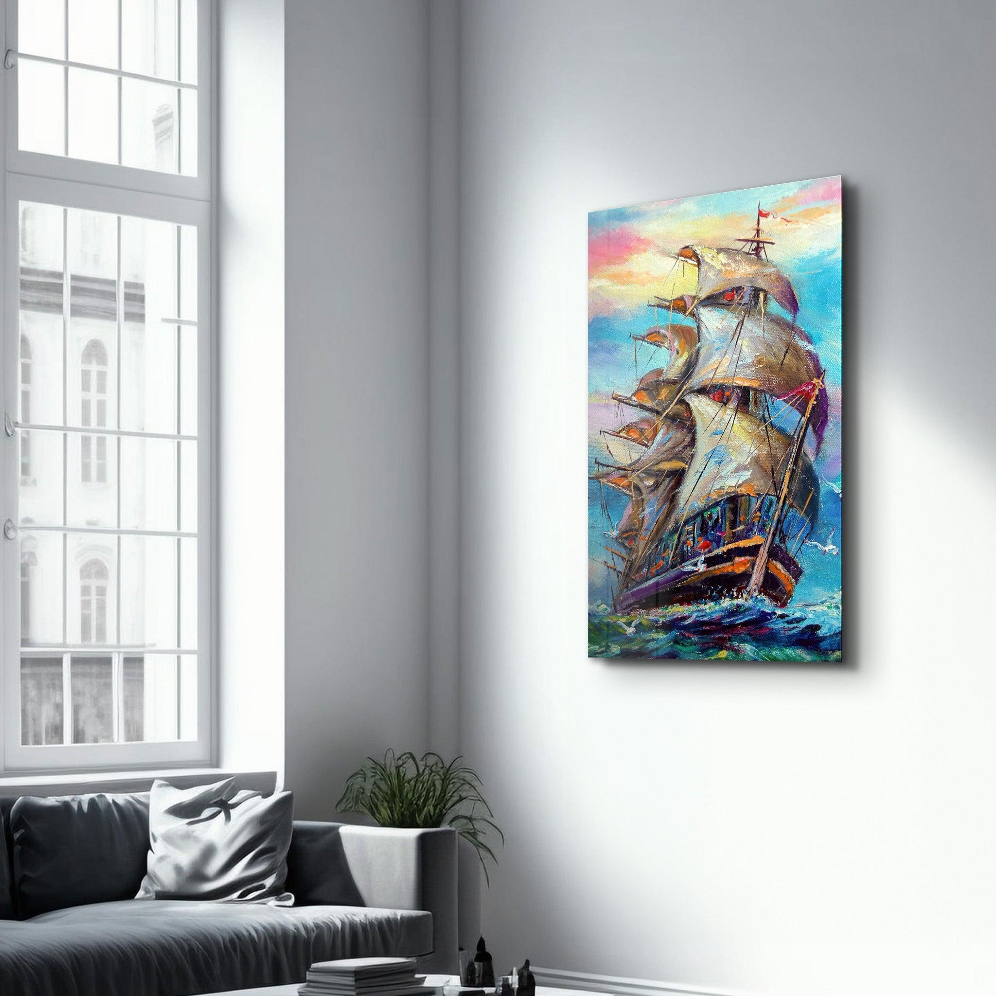 Poster décoratif "Sailing Adventure – Abstract Edition"