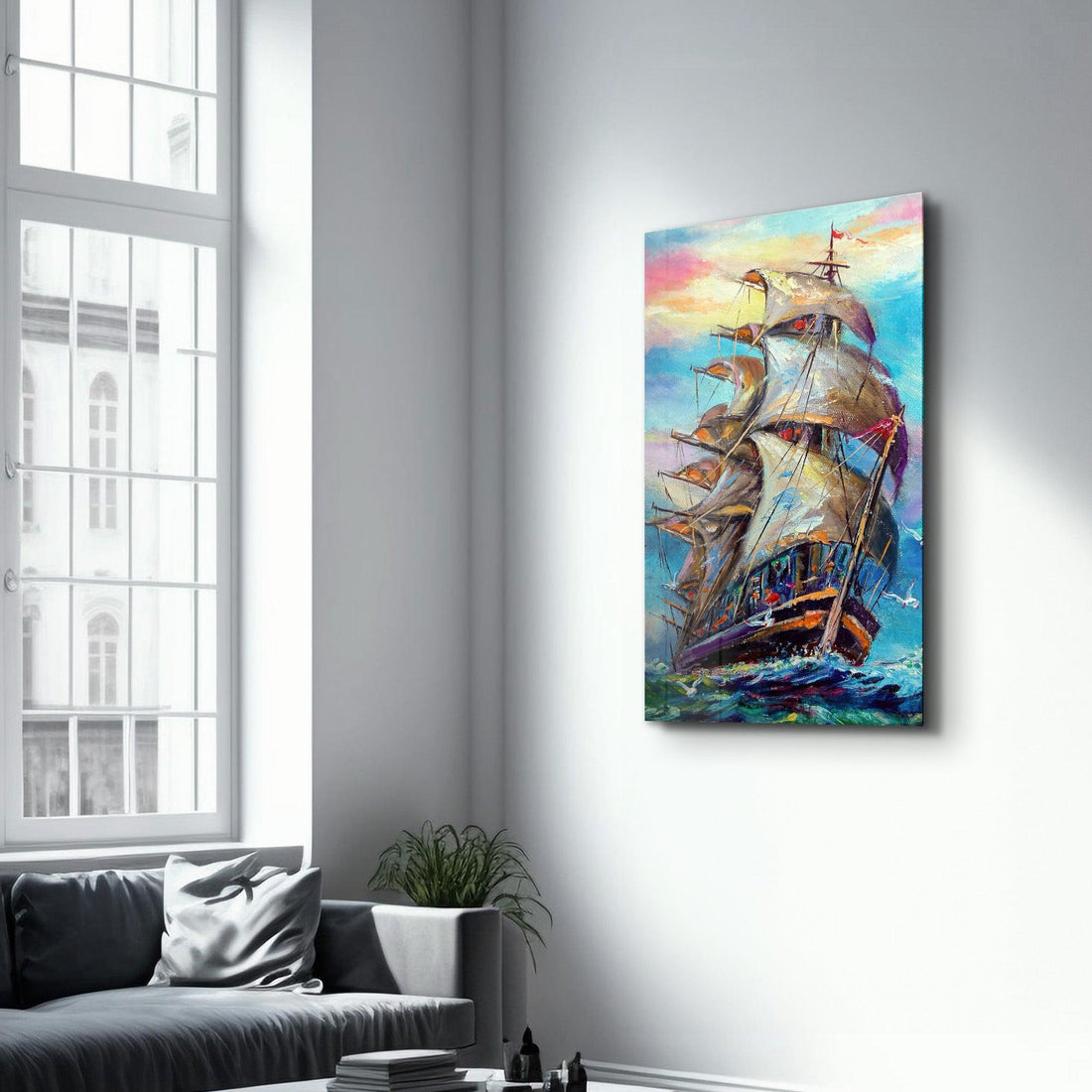 Poster décoratif "Sailing Adventure – Abstract Edition"