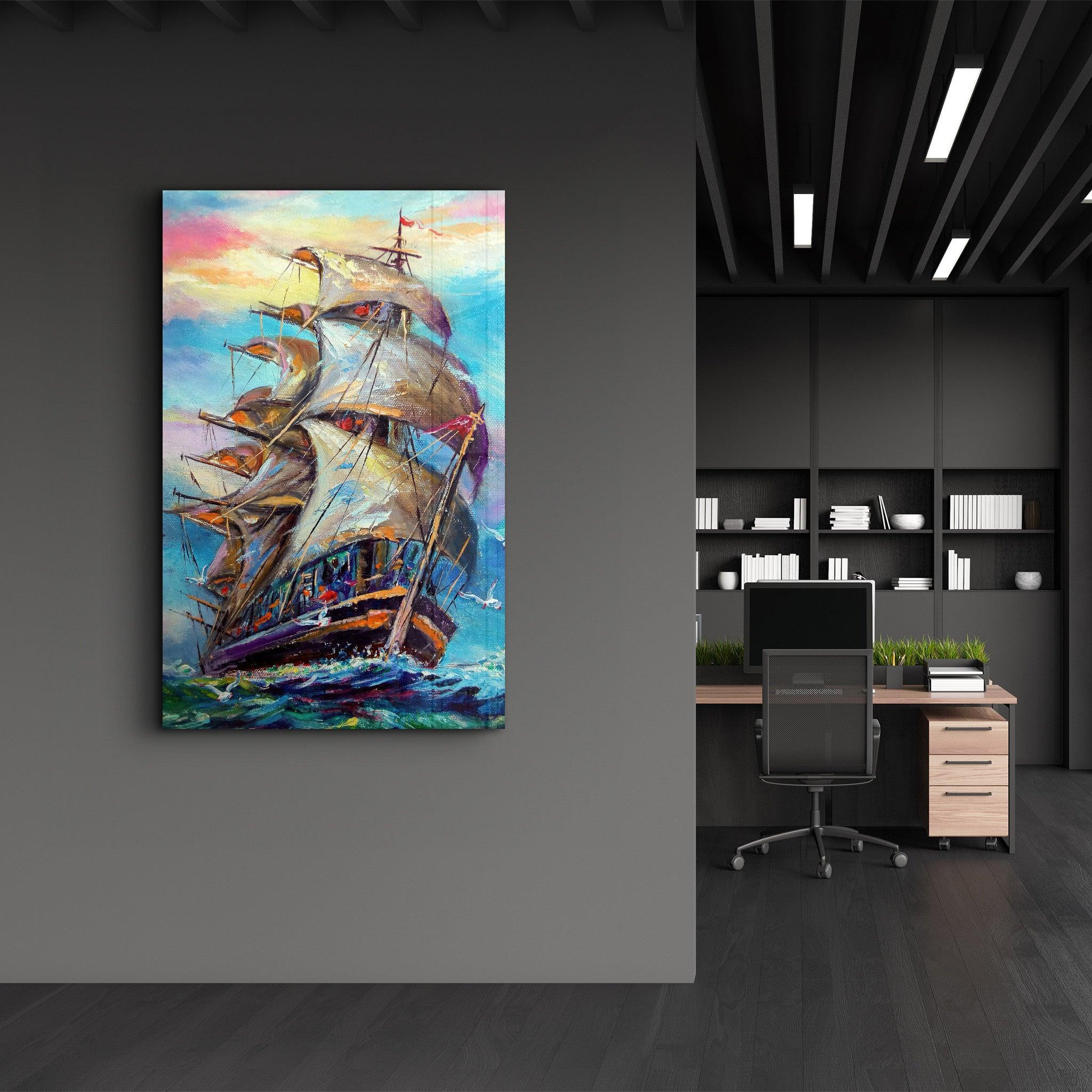 Poster décoratif "Sailing Adventure – Abstract Edition"