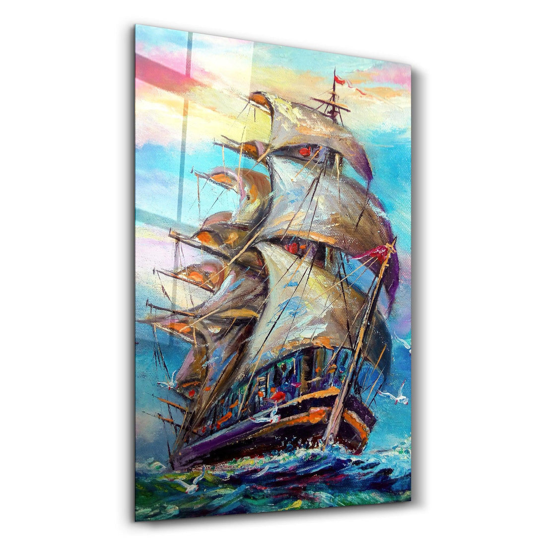 Poster décoratif "Sailing Adventure – Abstract Edition"