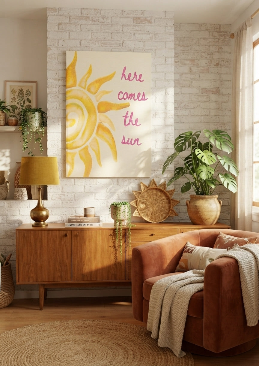Tableau Décoratif - Here Comes the Sun