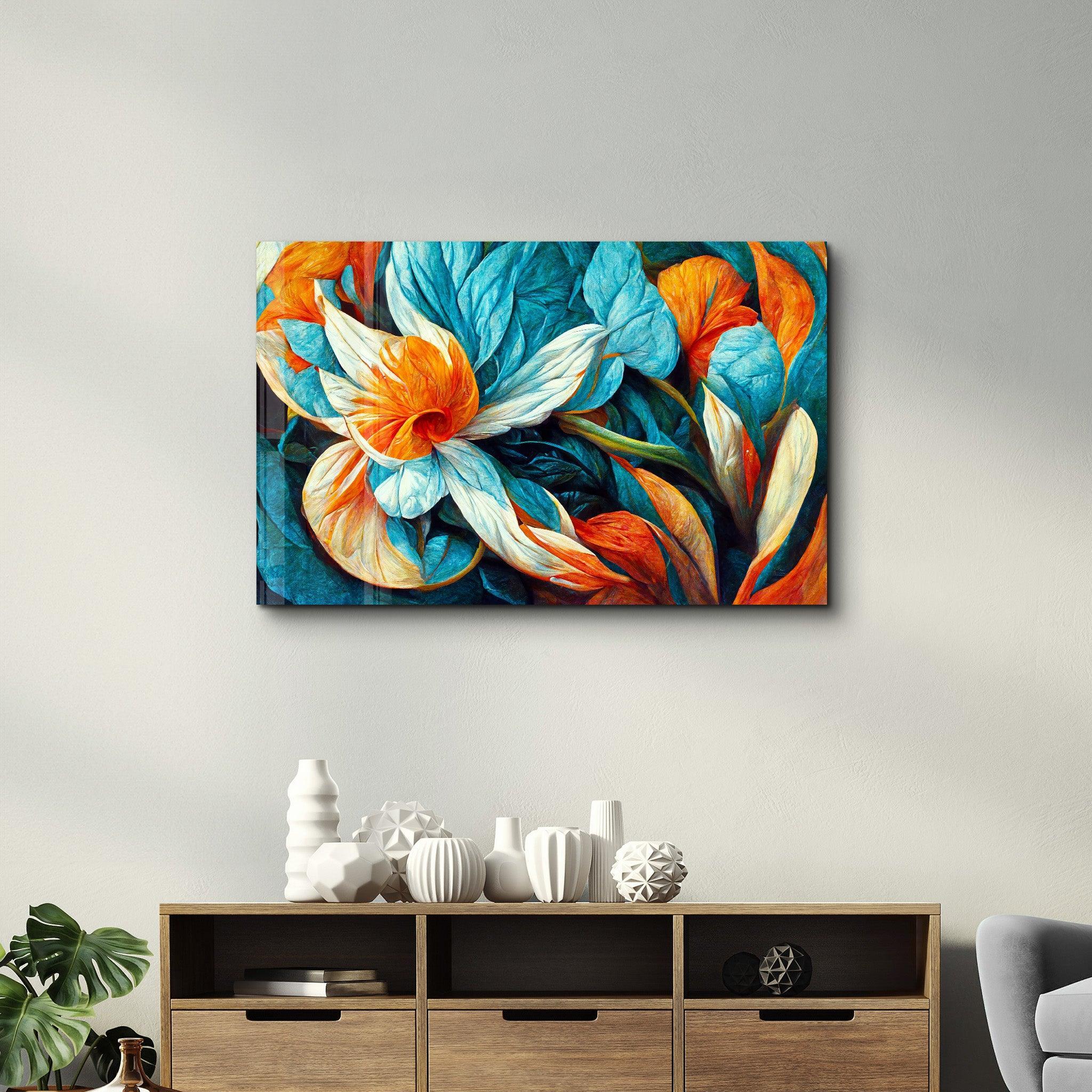 Poster décoratif "Floral Contrast"