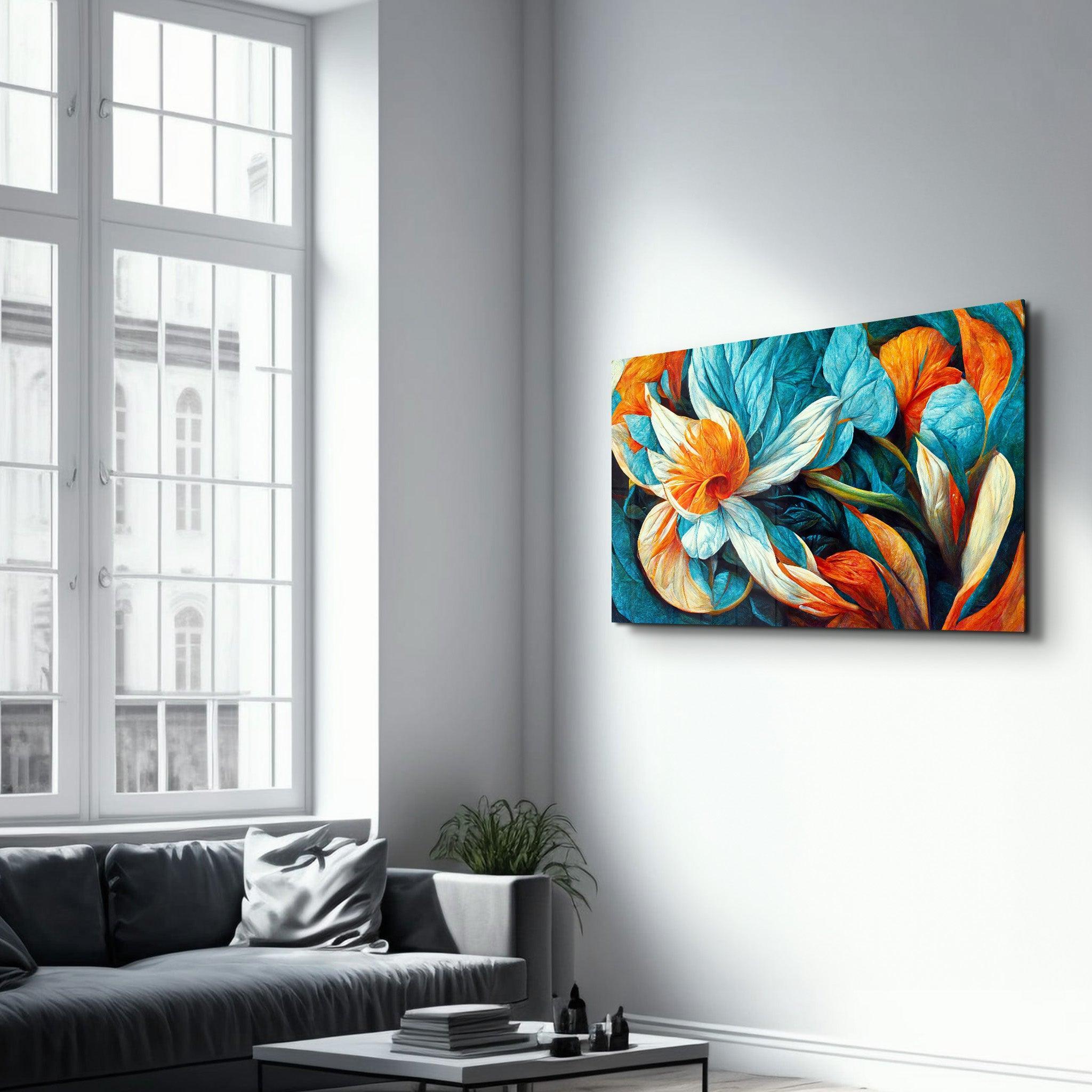 Poster décoratif "Floral Contrast"