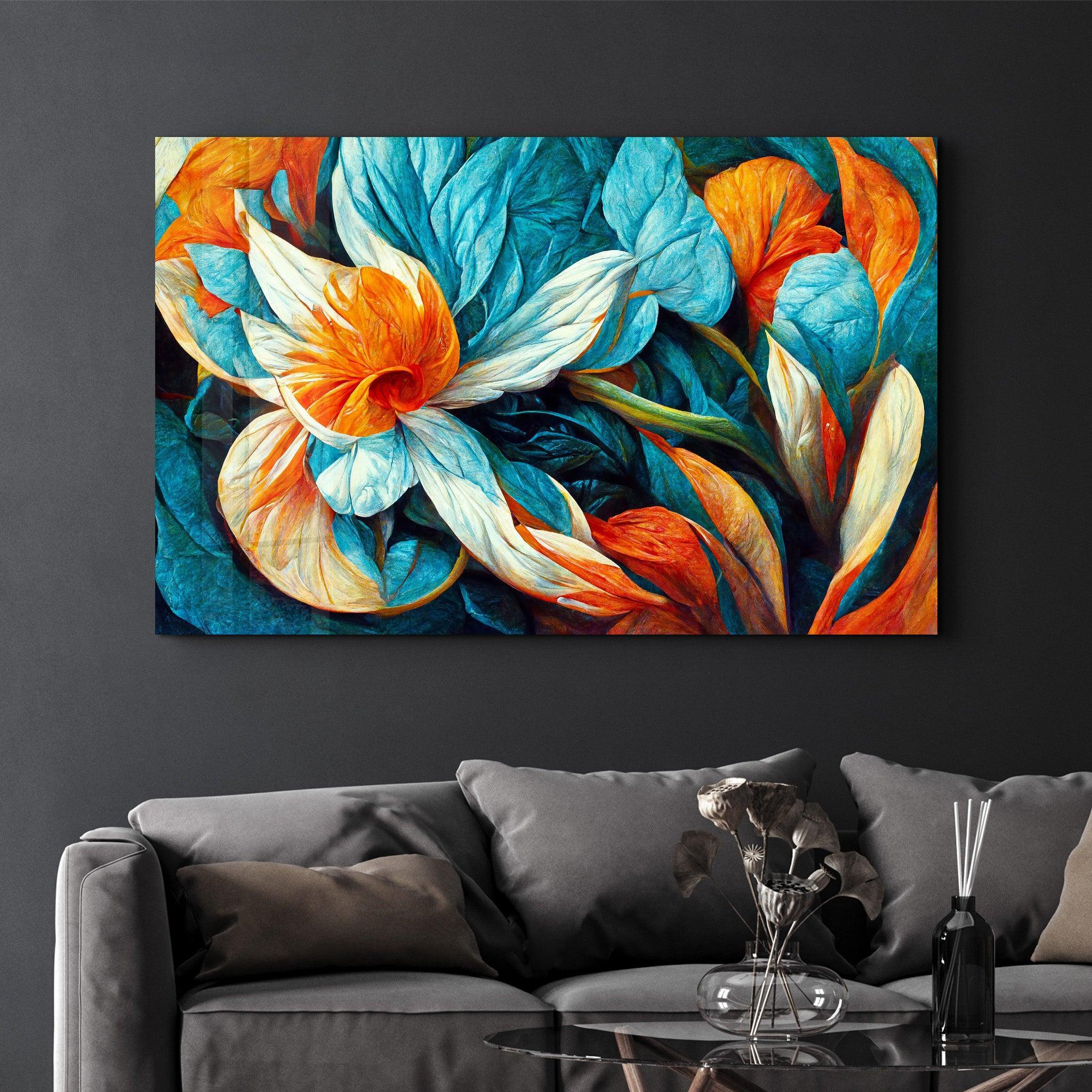 Poster décoratif "Floral Contrast"
