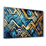 Poster décoratif "Mystic Blue Geometry"