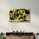 Poster décoratif "Urban Graffiti – Yellow Edition"