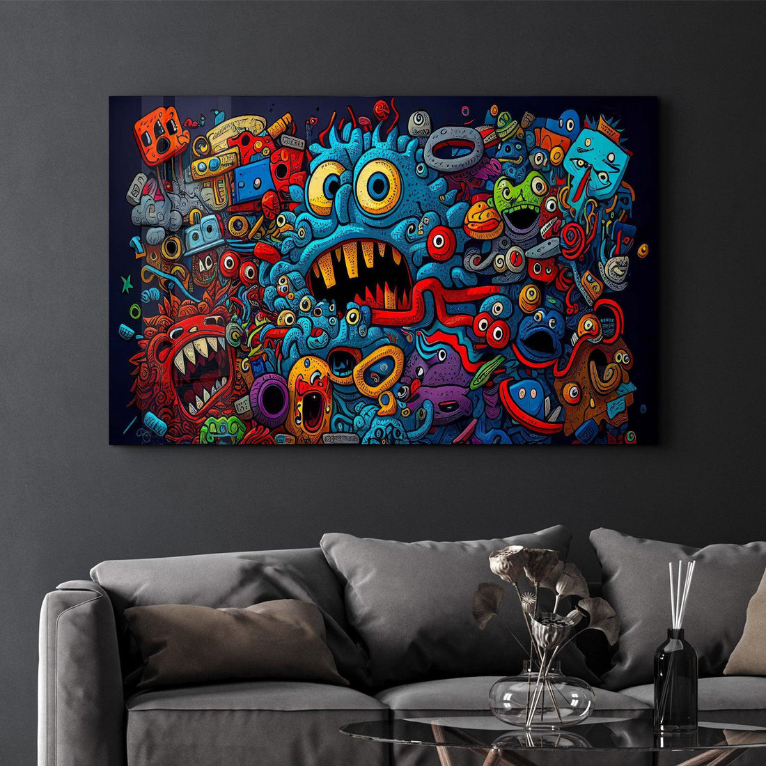 Poster décoratif "Monster Chaos"