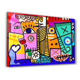 Tableau Cubiste Coloré – Style Picasso