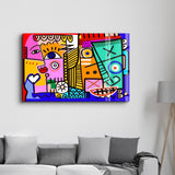 Tableau Cubiste Coloré – Style Picasso