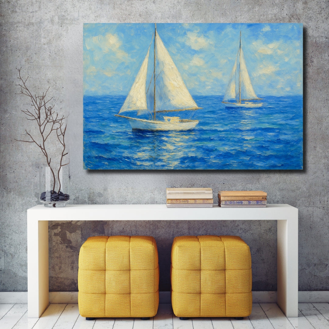 Tableau décoratif – Brise d’Azur - 120 x 80 cm