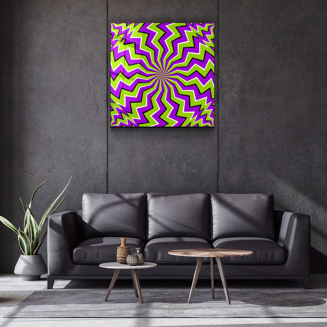 Poster Illusion Optique Radiale