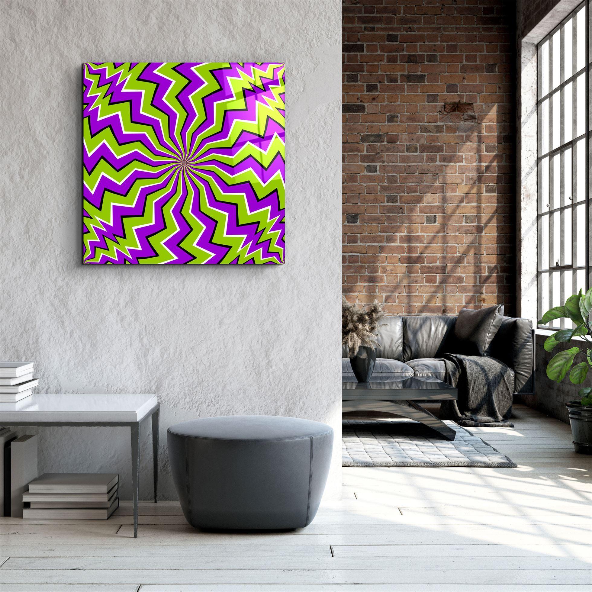 Poster Illusion Optique Radiale