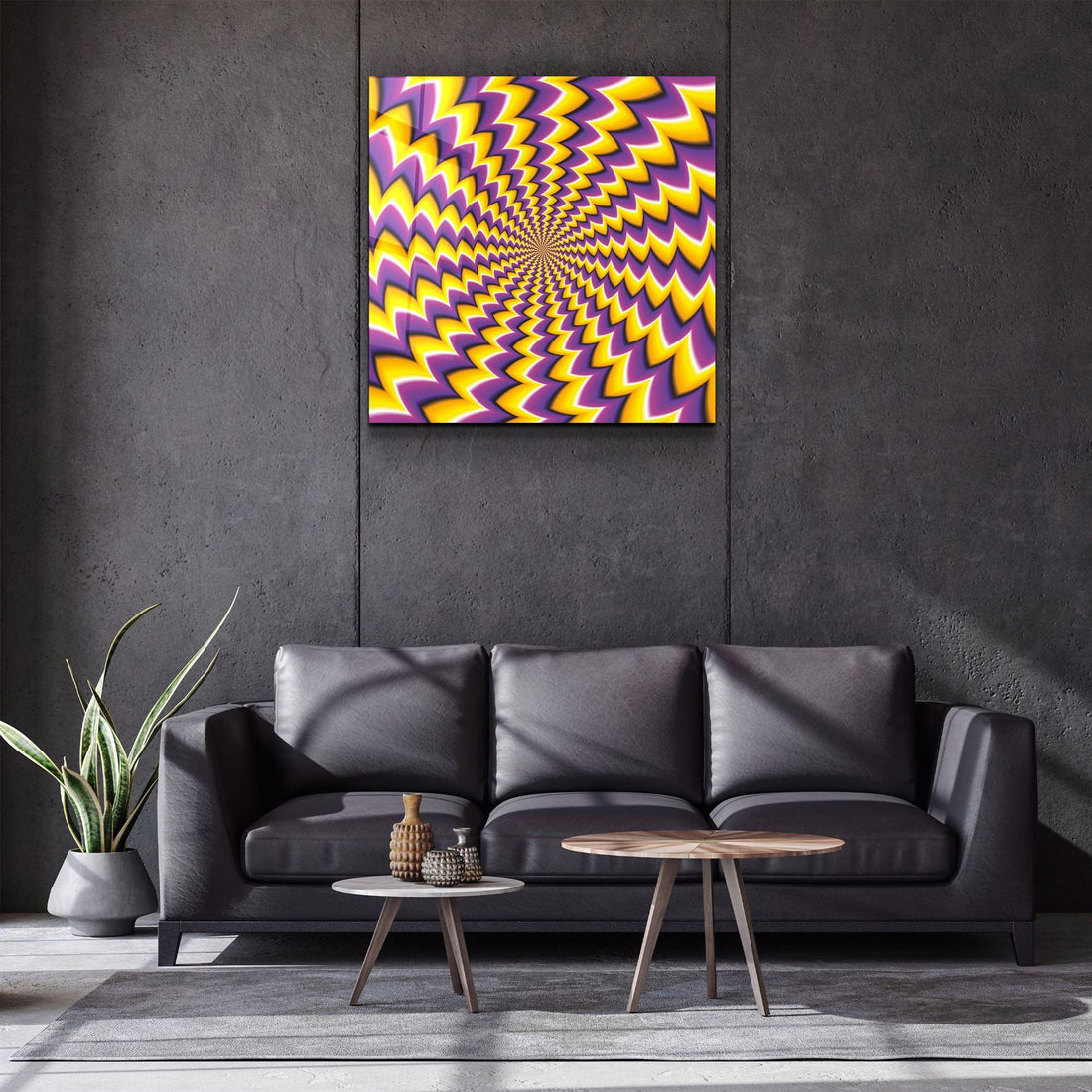 Tableau Illusion Optique Spirale