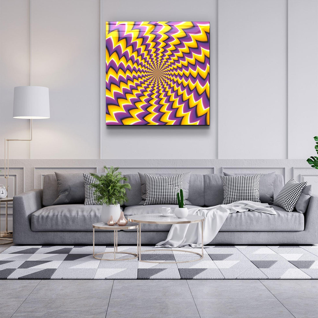 Tableau Illusion Optique Spirale