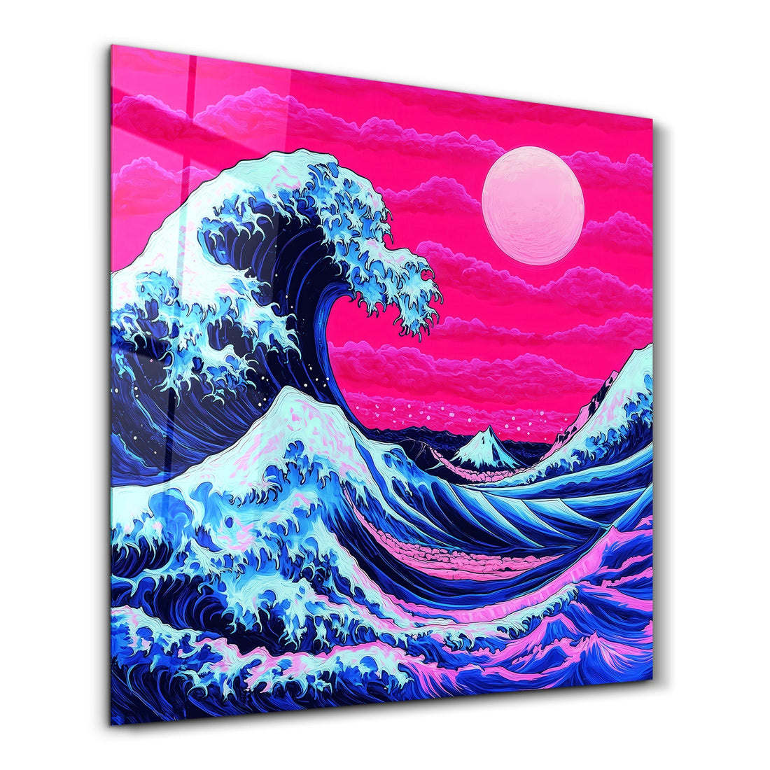 Tableau "La Grande Vague" Réinterprétation Moderne