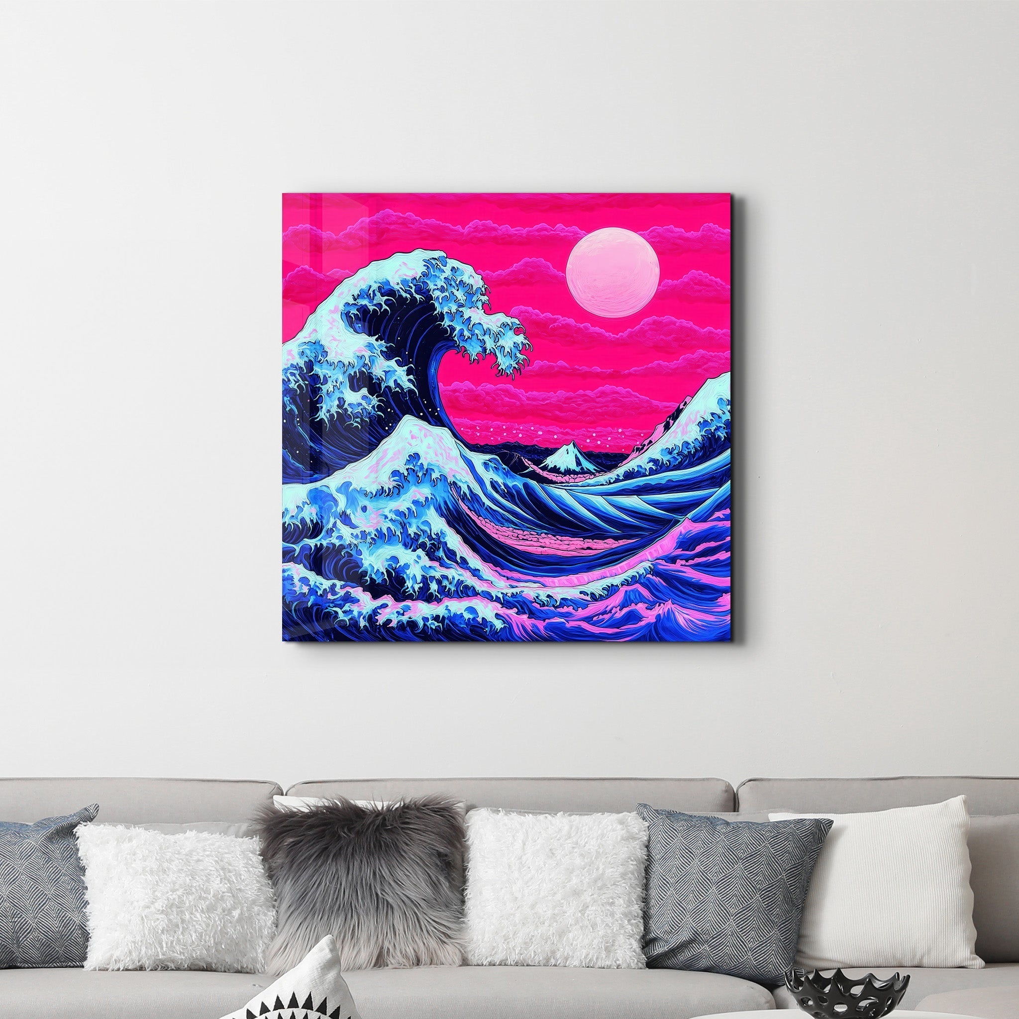 Tableau "La Grande Vague" Réinterprétation Moderne