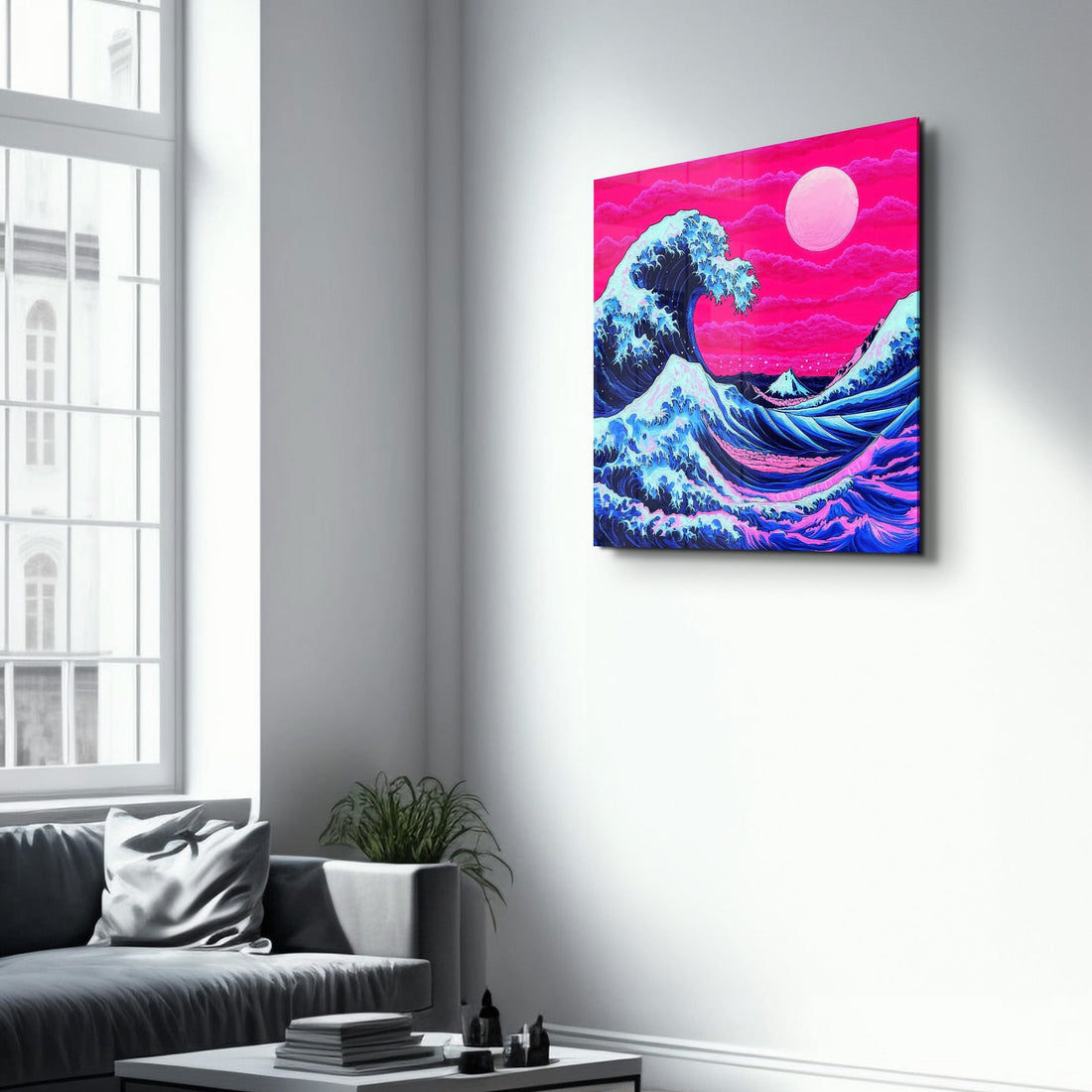 Tableau "La Grande Vague" Réinterprétation Moderne