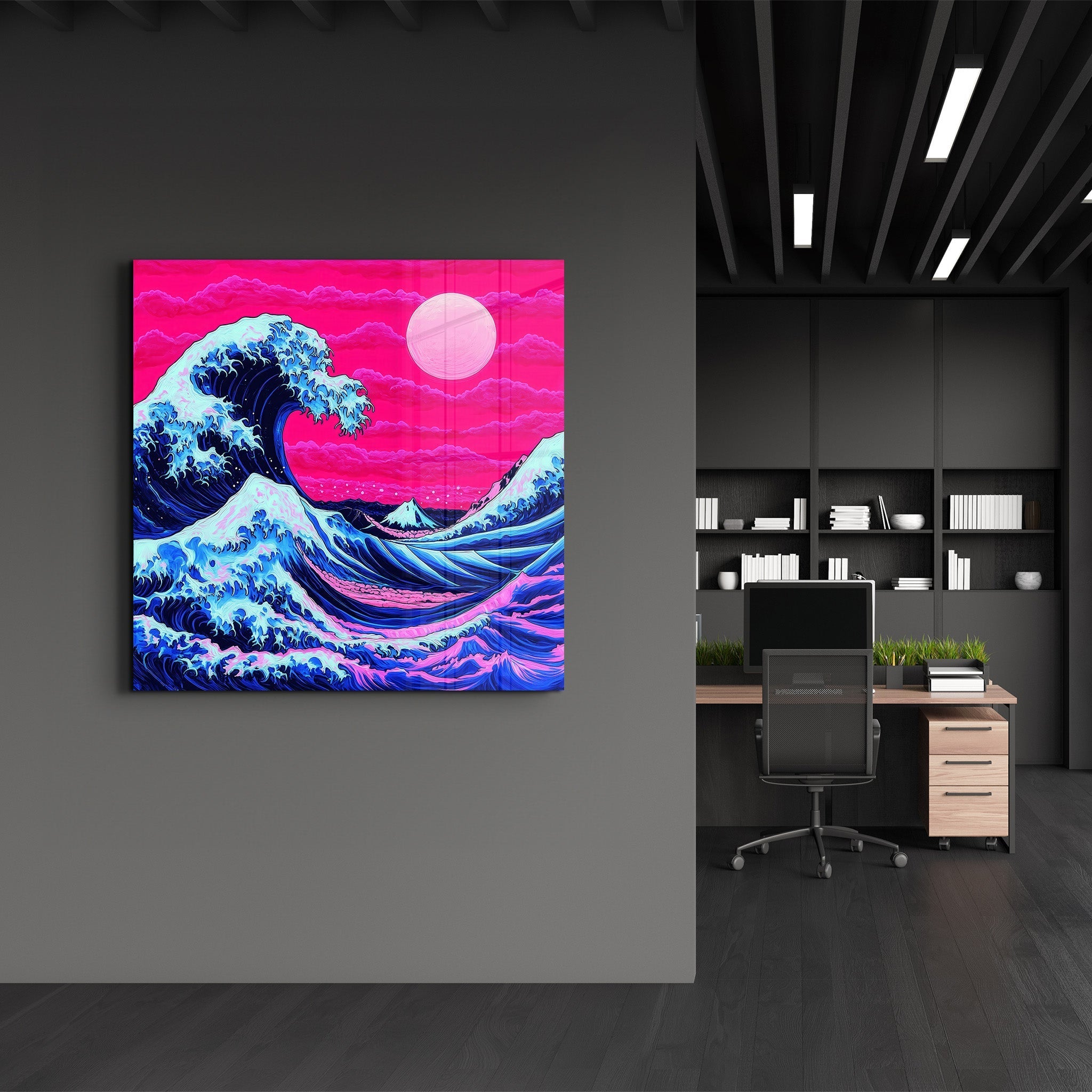 Tableau "La Grande Vague" Réinterprétation Moderne