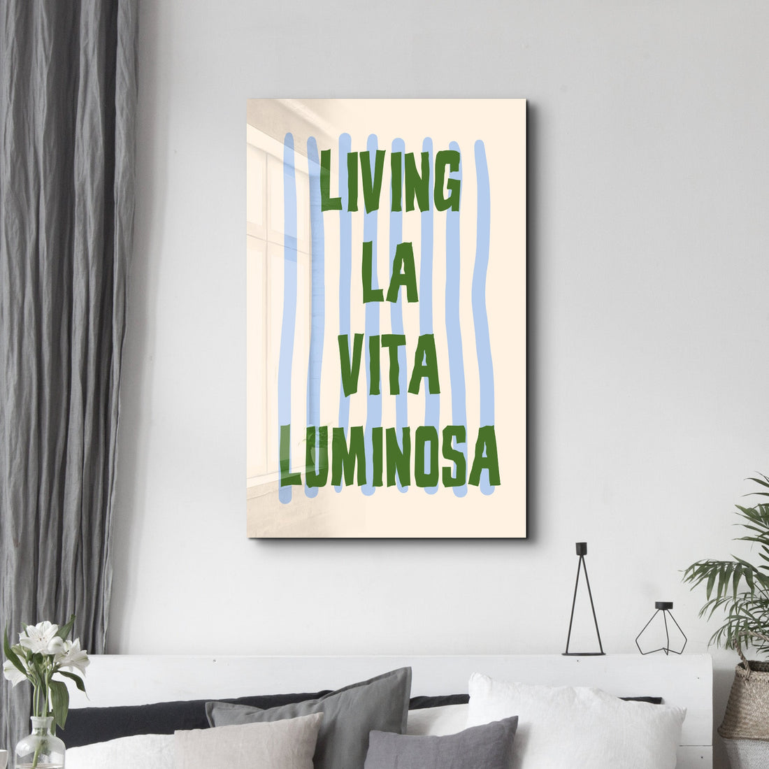 Poster moderne "LIVING LA VITA LUMINOSA"