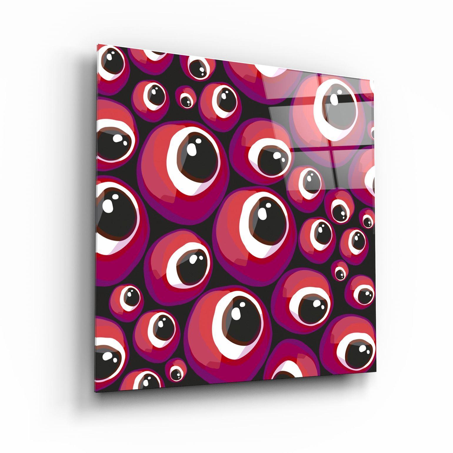 Tableau Mural "Yeux Rouges Pop"