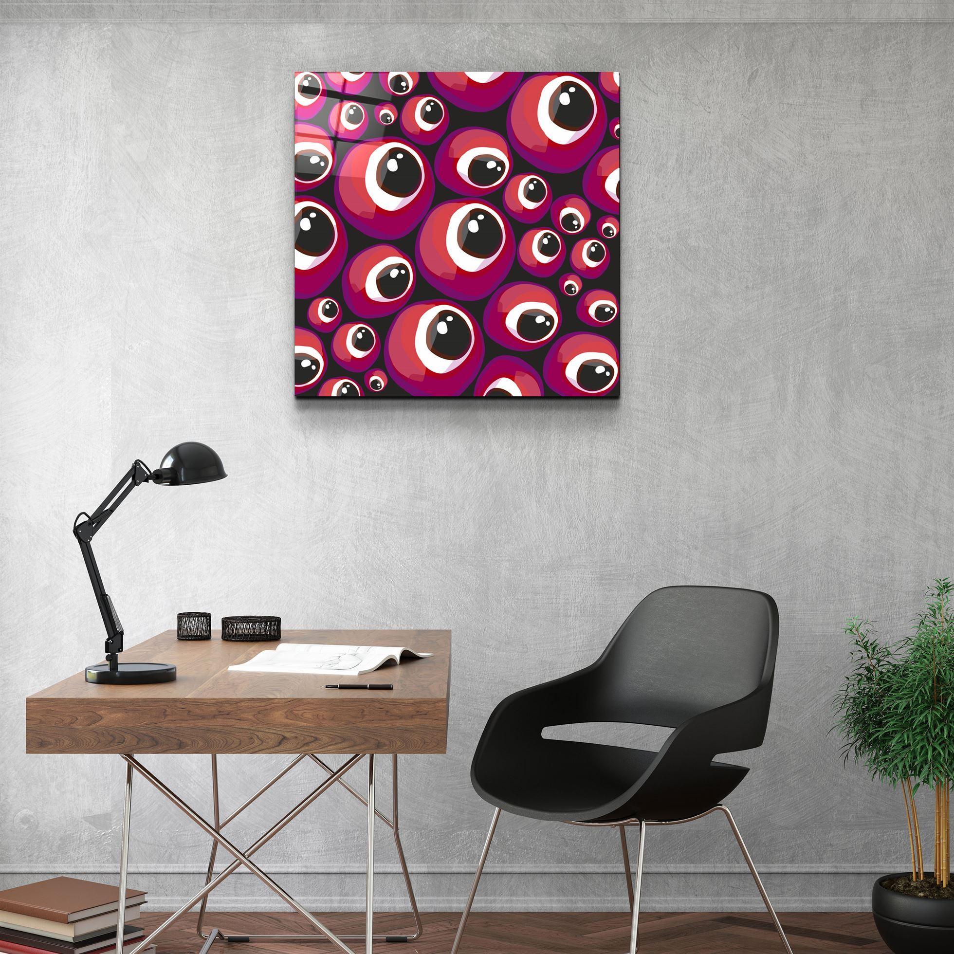 Tableau Mural "Yeux Rouges Pop"