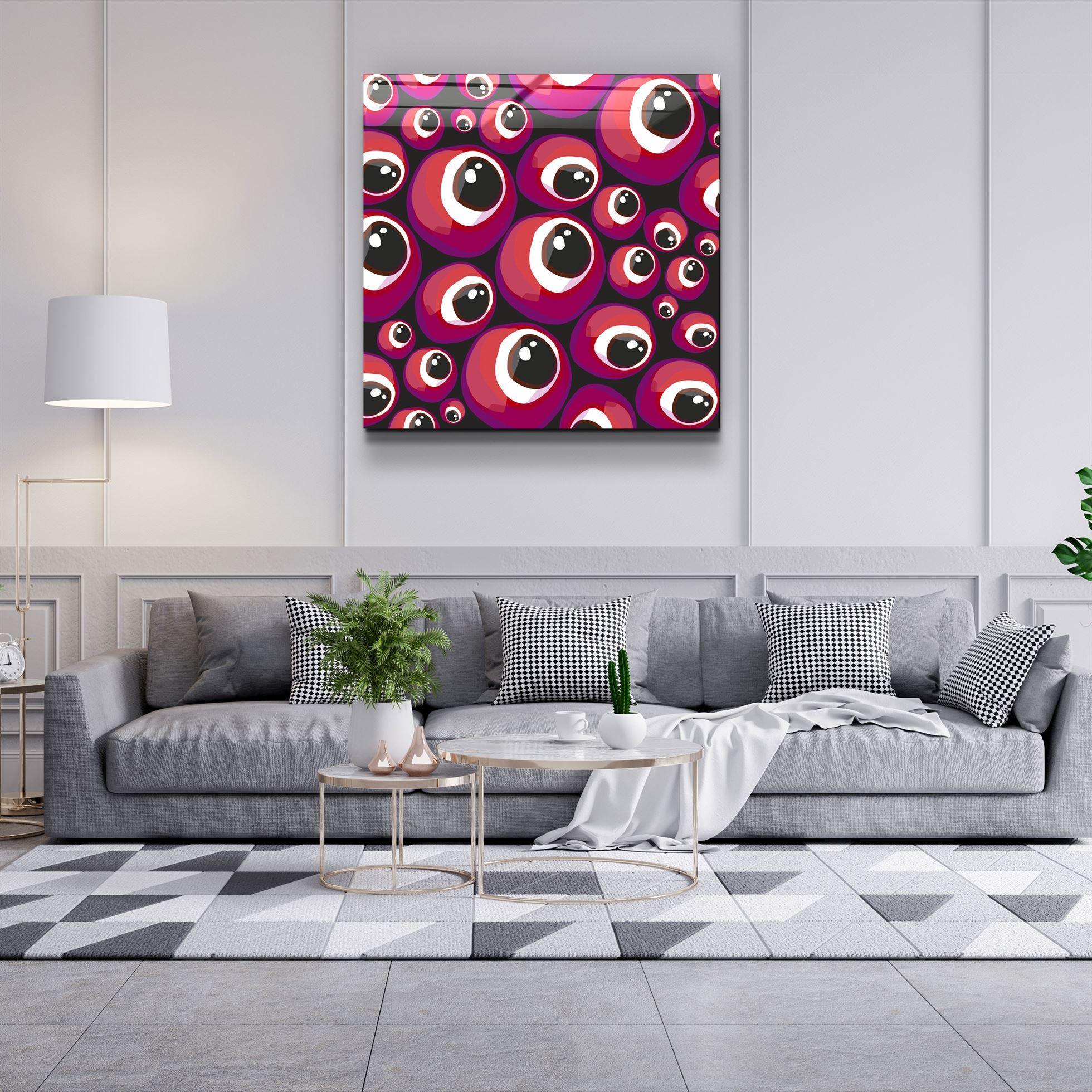 Tableau Mural "Yeux Rouges Pop"