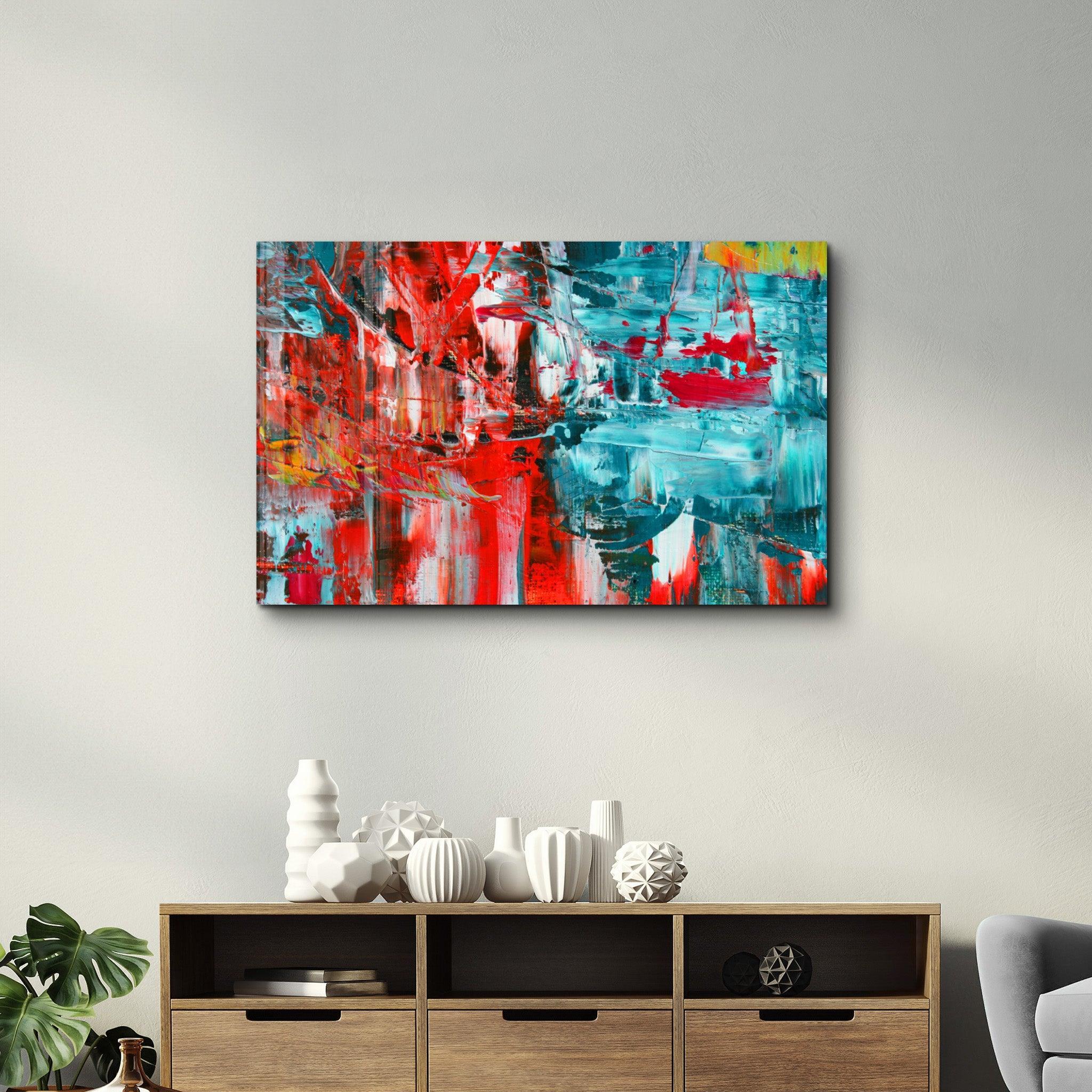 Tableau Mural "Collision Chromatique"