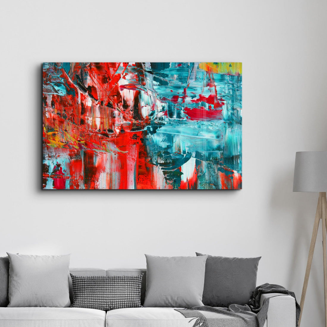 Tableau Mural "Collision Chromatique"