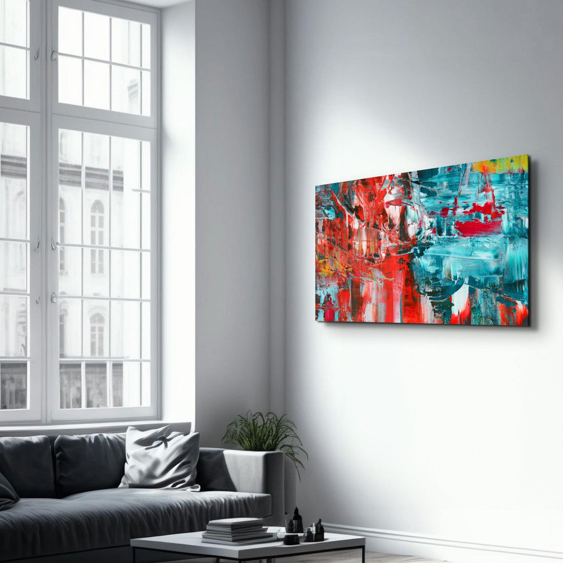 Tableau Mural "Collision Chromatique"