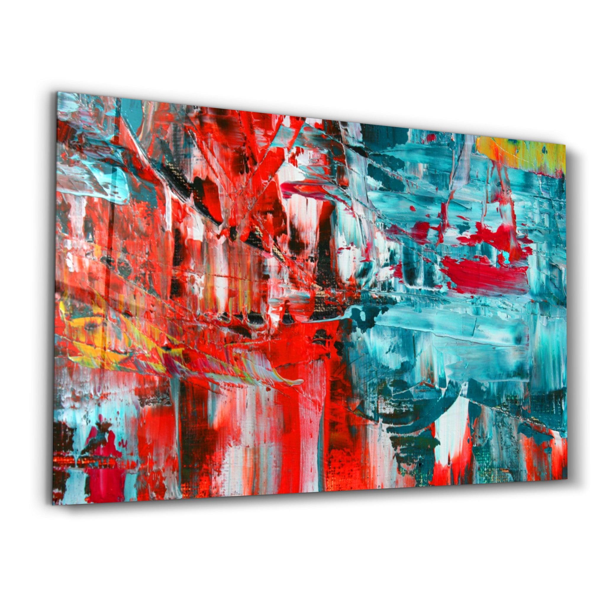 Tableau Mural "Collision Chromatique"