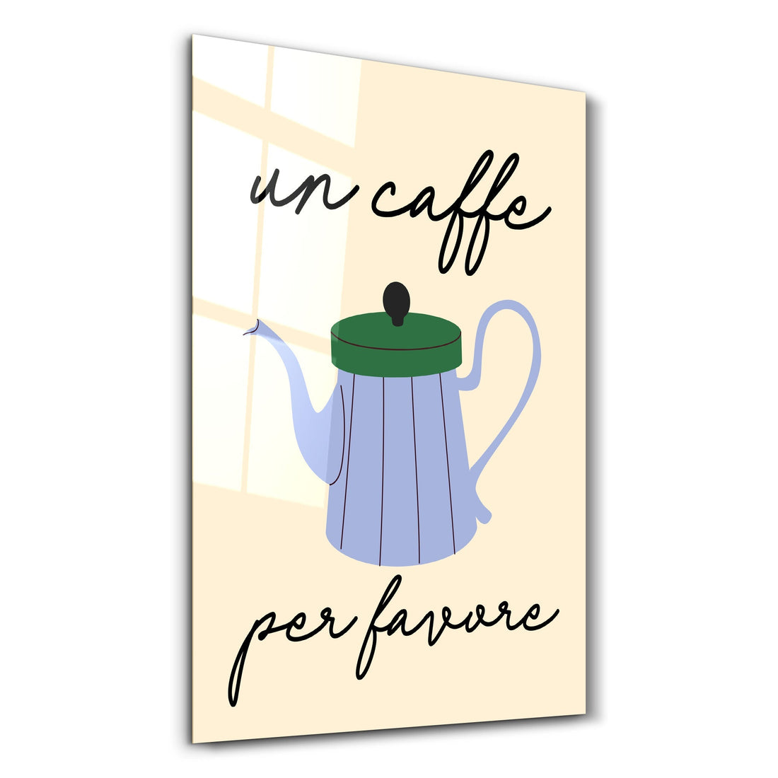 Poster gourmand "Un Caffè Per Favore"